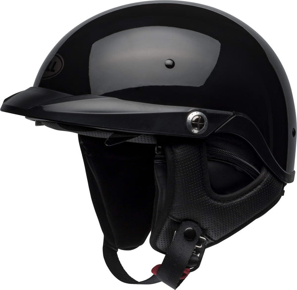 Bell Pit Boss Gloss Black Half Helmet – LeatherUp USA