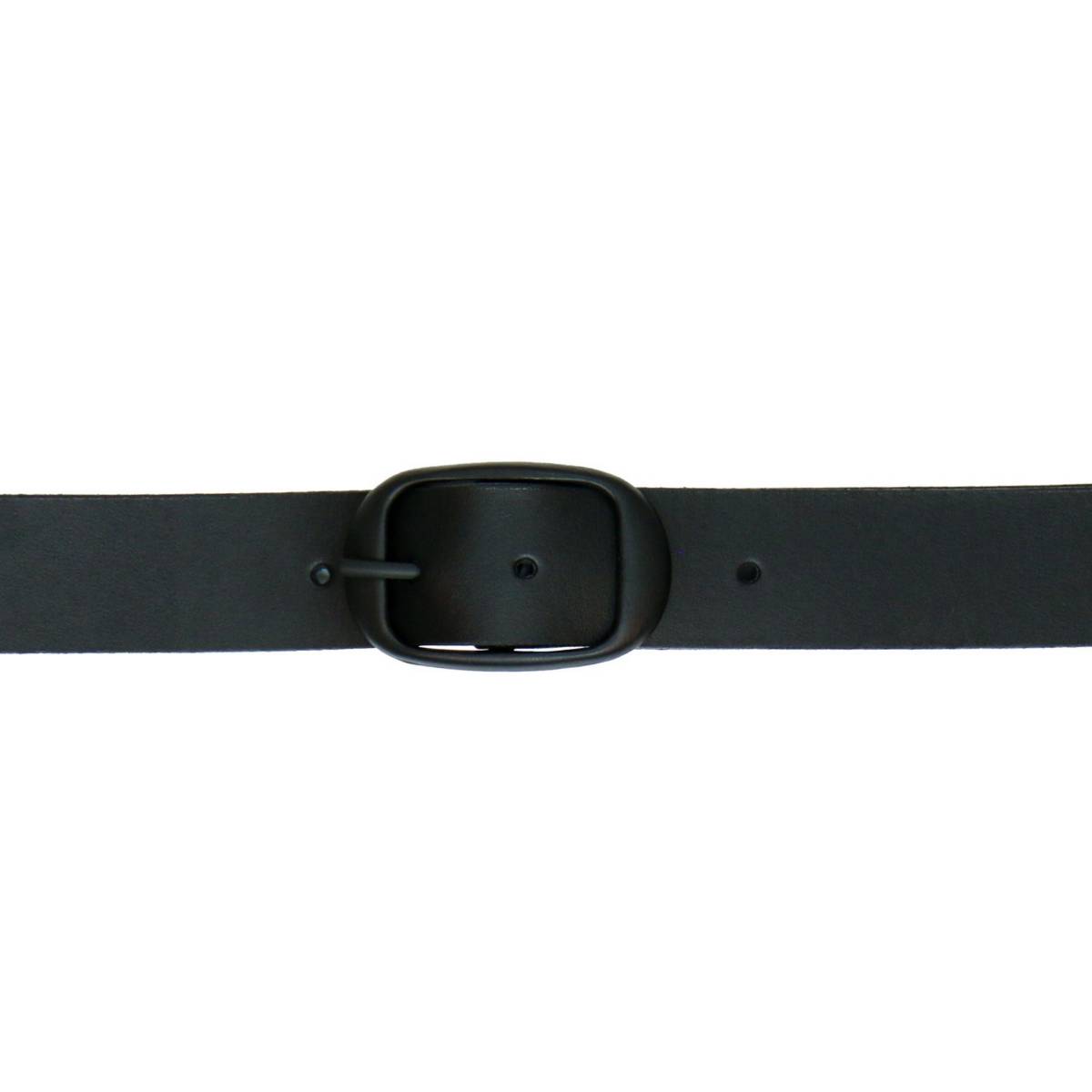 Hot Leathers BLA1133 Men's Don't Thread On Me Black Leather Belt w/ Interchangeable Buckle - 1.5 inches Wide