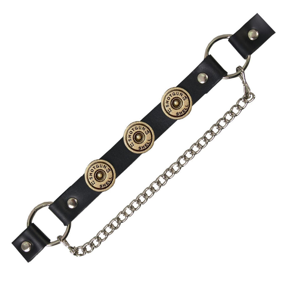 Hot Leathers BNL1024 12 Gauge Shell Medallion Boot Chain for Motorcycle Boots