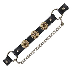 Hot Leathers BNL1024 12 Gauge Shell Medallion Boot Chain for Motorcycle Boots