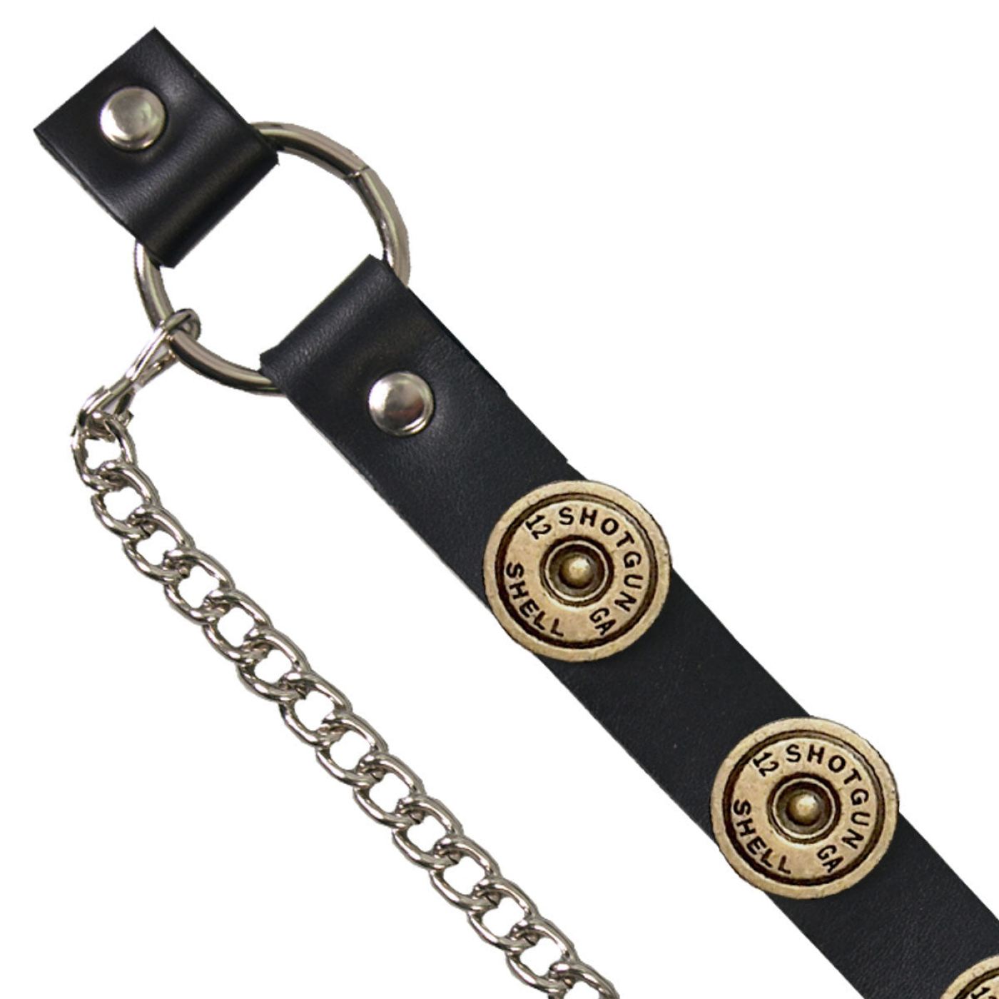 Hot Leathers BNL1024 12 Gauge Shell Medallion Boot Chain for Motorcycle Boots