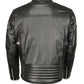 M Boss Apparel BOS11506 Men's Triple Vent Leather Jacket with Stretch Sides and Armor