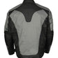 M Boss Motorcycle Apparel BOS11701 Men's Black/Grey Nylon Motorcycle Racer Riding Jacket with Mesh Panel Black