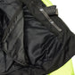 M Boss Motorcycle Apparel BOS11701 Men's High-Vis Green Nylon Motorcycle Racer Riding Jacket with Mesh Panel Black