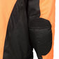 M Boss Motorcycle Apparel BOS11701 Men's High-Vis Orange Nylon Motorcycle Racer Riding Jacket with Mesh Panel Black