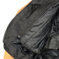 M Boss Motorcycle Apparel BOS11701 Men's High-Vis Orange Nylon Motorcycle Racer Riding Jacket with Mesh Panel Black