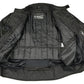 M Boss Motorcycle Apparel BOS11705 Men's Black Mesh and Nylon Motorcycle Racer Jacket with Armor Protection