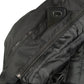 M Boss Motorcycle Apparel BOS11705 Men's Black Mesh and Nylon Motorcycle Racer Jacket with Armor Protection