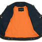 M-Boss Motorcycle Apparel BOS13006 Men’s Classic Blue Denim Biker Vest