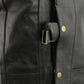 M Boss Motorcycle Apparel BOS13508 Men's Black Side Lace Leather Vest with Quick Draw Pocket