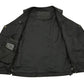 M Boss Motorcycle Apparel BOS13508 Men's Black Side Lace Leather Vest with Quick Draw Pocket