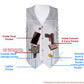 M Boss Motorcycle Apparel BOS13508 Men's Black Side Lace Leather Vest with Quick Draw Pocket