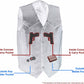 M-Boss Motorcycle Apparel BOS13514T Men’s Black Classic Western Style Conceal/Carry Biker Leather Vest in TALL SIZES