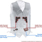 M-Boss Motorcycle Apparel BOS13516T Men’s Black ‘Tall Size’ Conceal and Carry Classic Biker Leather Vest