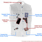 M Boss Motorcycle Apparel Apparel BOS13520 Men's Blue Denim Snap Front Club Style Motorcycle Rider Vest