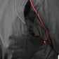 M Boss Motorcycle Apparel BOS22706 Women's Black and Red Motorcycle Biker Nylon Racer Jacket with Armor Protection