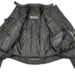 M Boss Motorcycle Apparel BOS22706 Women's Black and Red Motorcycle Biker Nylon Racer Jacket with Armor Protection