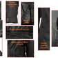M Boss Motorcycle Apparel BOS22706 Women's Black and Red Motorcycle Biker Nylon Racer Jacket with Armor Protection