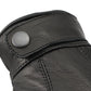 M Boss Motorcycle Apparel BOS37538 Men's 'Flex Knuckles' Black Premium Leather Riding Gloves with Gel Palm