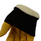 M Boss Motorcycle Apparel BOS37546 Men's Yellow and Black Full Grain Deerskin Leather Motorcycle Gloves