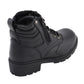 M Boss Motorcycle Apparel BOS49300 Ladies 7 inch Black Rally Style Leather Motorcycle Boots
