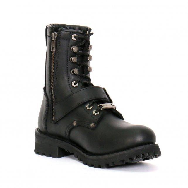 Hot Leathers BTL1001 Ladies 7 inch Tall Logger Leather Boots with Buckle