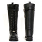 Hot Leathers BTL1005 Ladies 14-inch Black Knee-High Leather Boots with Side Zipper Entry