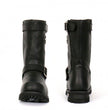 Hot Leathers BTM1005 Men's Black 10-inch Tall Round Toe Engineer Leather Boots with Lug Sole