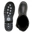 Hot Leathers BTM1005 Men's Black 10-inch Tall Round Toe Engineer Leather Boots with Lug Sole