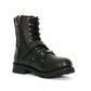 Hot Leathers BTM1006 Men's Black 8-inch Logger Leather Boots with Adjustable Buckle