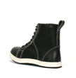 Hot Leathers BTM1014 Men's Black and White Leather 6-inch Riding Sneaker
