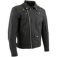 Milwaukee Leather LKM17010 Men's Reaper Premium Matte Black Leather Motorcycle Biker Riders Jacket