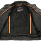 Men’s Premium Buffalo Leather Motorcycle Jacket with and Adjustable Side Laces BZ1511