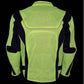 Xelement CF-6019-66 Men's 'Invasion' Neon Green Textile Motorcycle Jacket wit X-Armor Protection