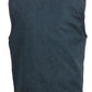 Club Vest CVM3000 Men's Classic Blue Denim Vest with Dual Front Closure