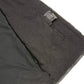Club Vest CVM3038 Men's Black Denim Collarless Motorcycle Club Style Vest with Leather Trim