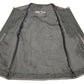 Club Vest CVM3740 Men’s Black Seamless Front and Back Design Leather Vest