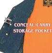 Milwaukee Leather DM1360 Men's Classic Blue Denim Motorcycle Biker Riders Vest w/ Adjustable Side Laces