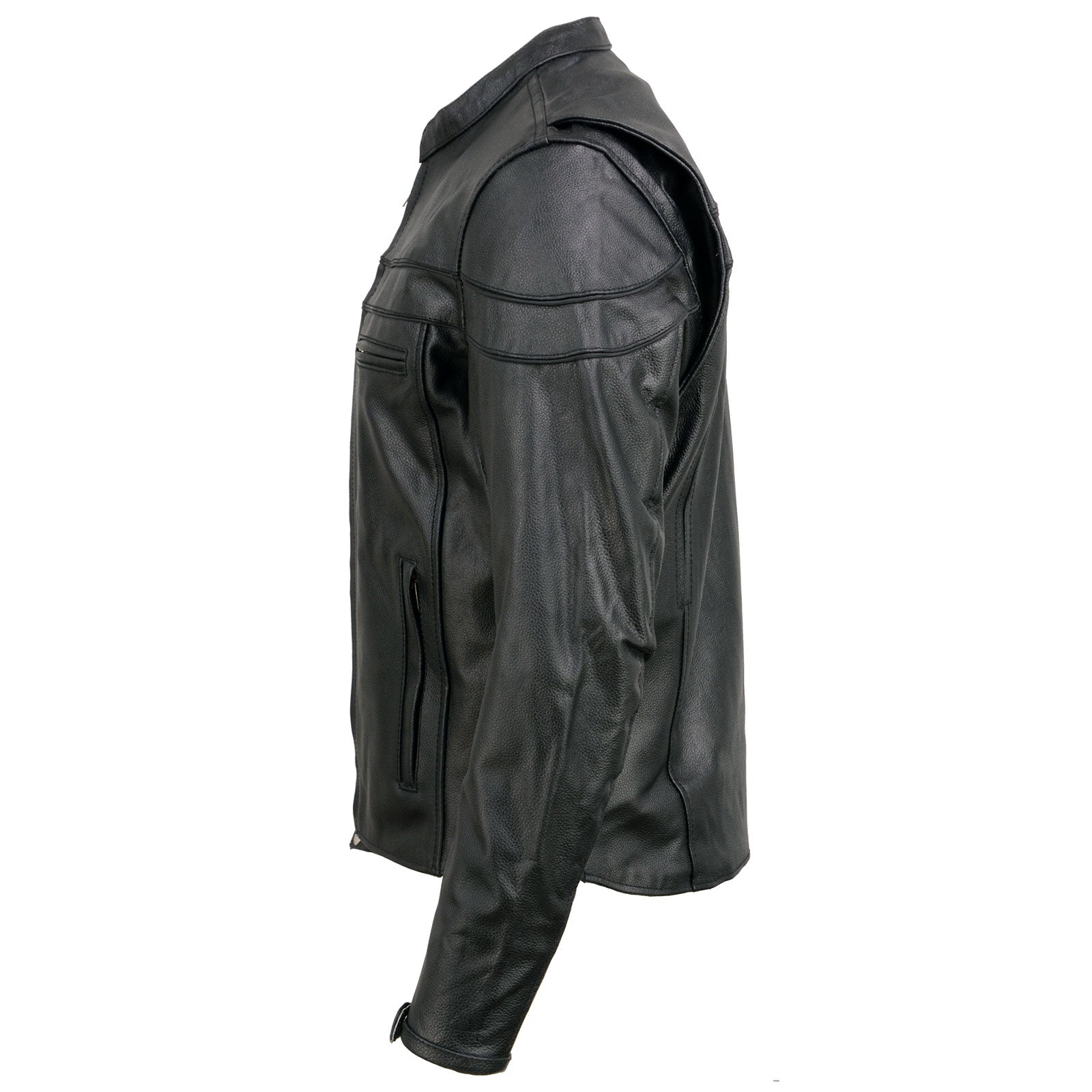 Event Leather Men's Black Sporty Scooter Crossover