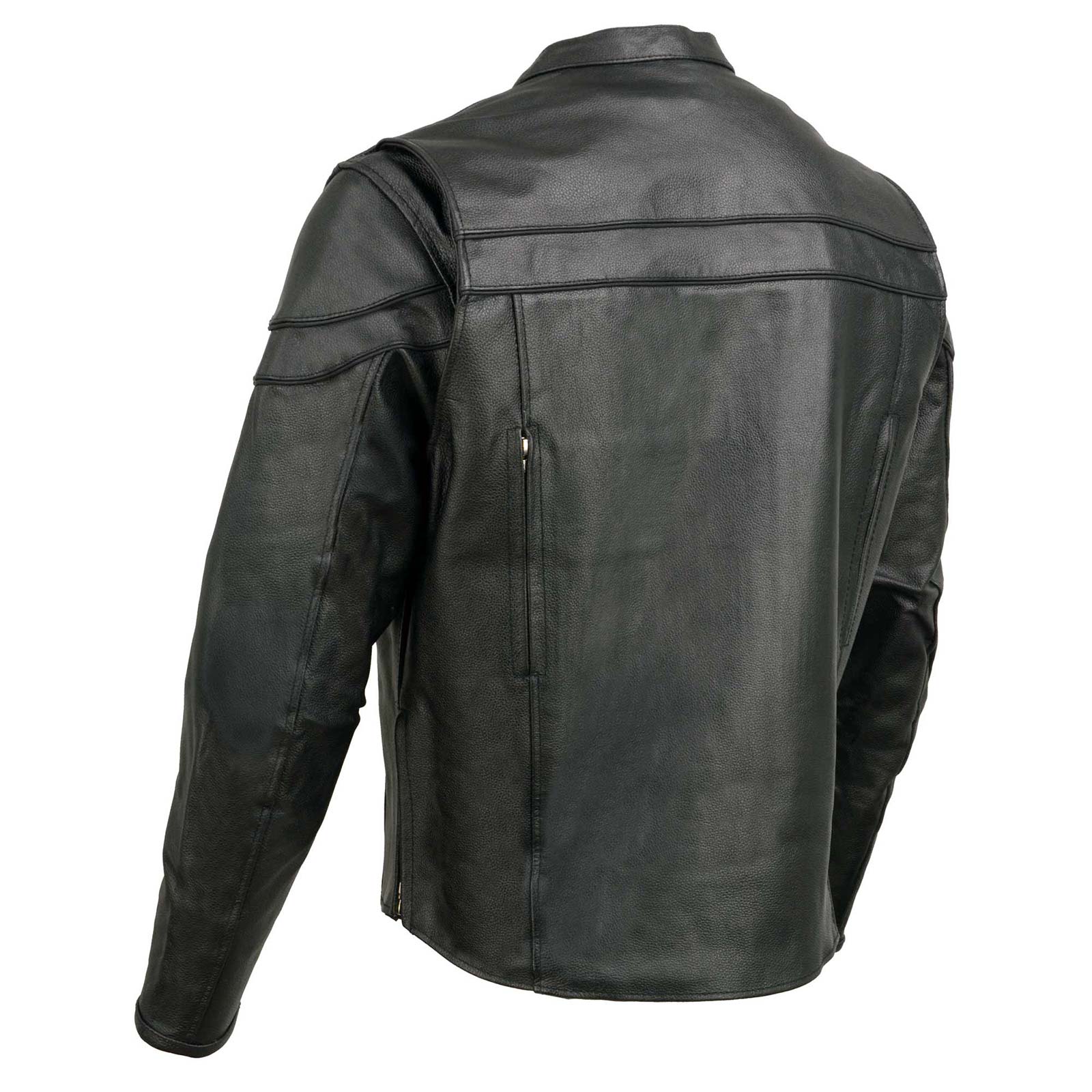 Event Leather Men's Black Sporty Scooter Crossover