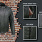 Event Leather EL5410 Men's Black Side Lace Scooter Jacket with Vents - Motorcycle Riding Jackets