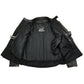 Event Leather EL5410 Men's Black Side Lace Scooter Jacket with Vents - Motorcycle Riding Jackets