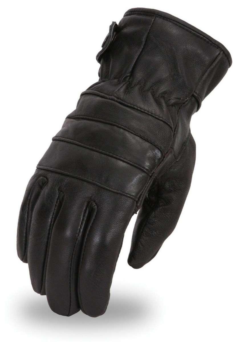 First Manufacturing FI147GEL Men's Black Winter Insulated Liner Driving Gloves