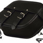 First Manufacturing FIBAG8009 Black Leather Mountable Motorcycle Saddlebags