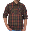 Hot Leathers FLM2040 Men's Green Orange and Brown Long Sleeve Flannel Shirt