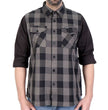 Hot Leathers FLM2042 Men's Black And Gray 2 Toned Long Sleeve Flannel Shirt