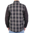Hot Leathers FLM2042 Men's Black And Gray 2 Toned Long Sleeve Flannel Shirt