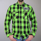 Hot Leathers FLM2106 Men's 'Brass Knuckles' Flannel Long Sleeve Shirt