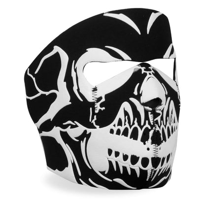 Hot Leathers Robo Skull Neoprene Gesichtsmaske - Verstellbar & Leicht Für Motorrad & Outdoor