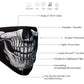 Milwaukee Leather FMD1013 Men's 'Skull Face' 100 % Cotton Protective Face Mask with Optional Filter Pocket